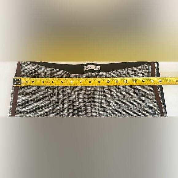 Dex Houndstooth Straight Leg Trousers Size Large - Picture 4 of 7